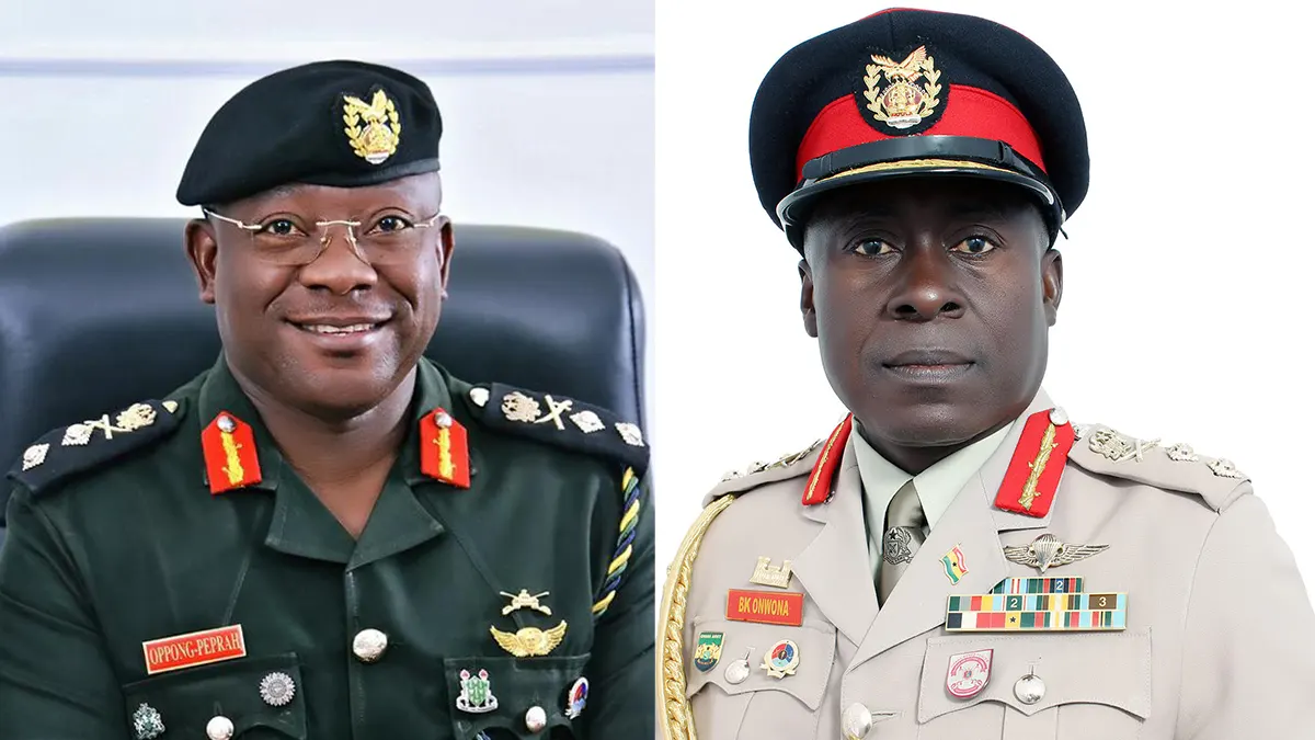 Oppong-Peprah is Chief of Defence Staff, Kwasi Onwona is Chief of Army Staff as President Akufo-Addo makes new appointments in Ghana Armed Forces Leadership