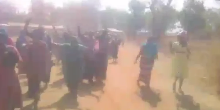 Women in Bawku township protest alleged brutality by military personnel