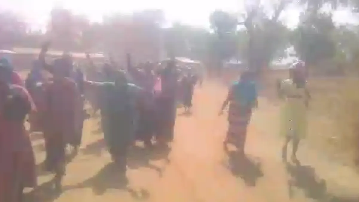 Women in Bawku township protest alleged brutality by military personnel