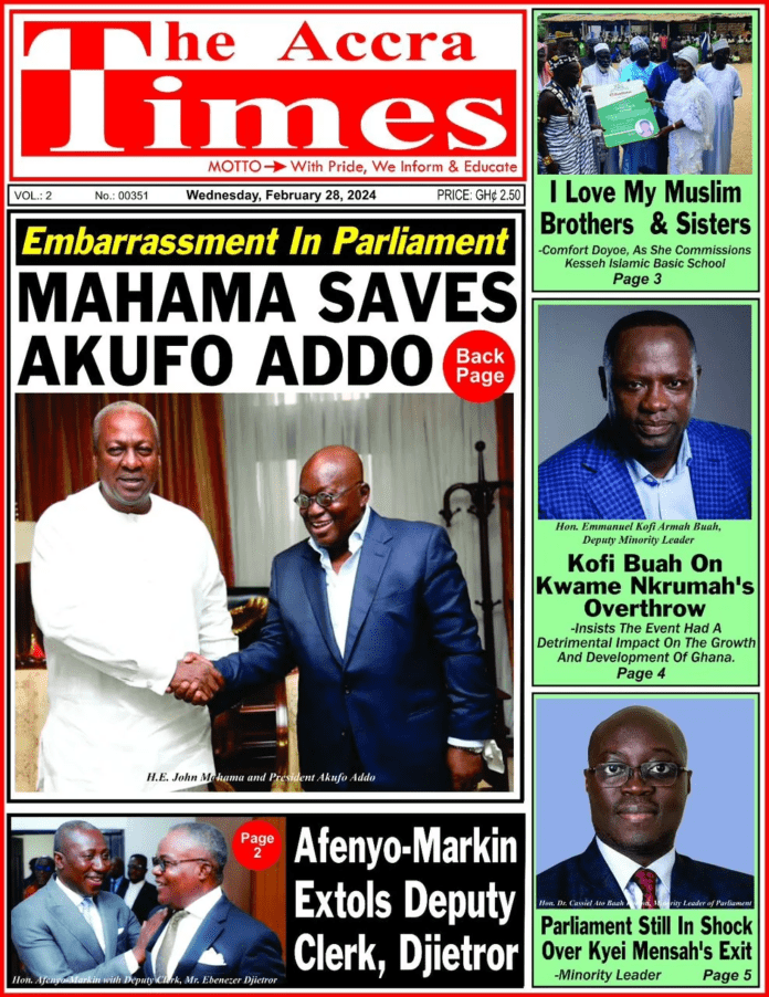 Accra Times Newspaper - February 28
