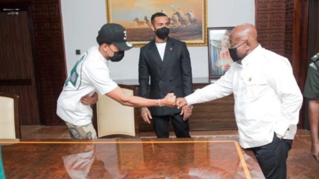 Chance The Rapper, Vic Mensa meets Ghana President, Nana Akufo-Addo