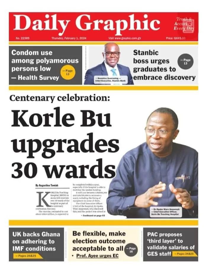 Daily Graphic Newspaper - February 1
