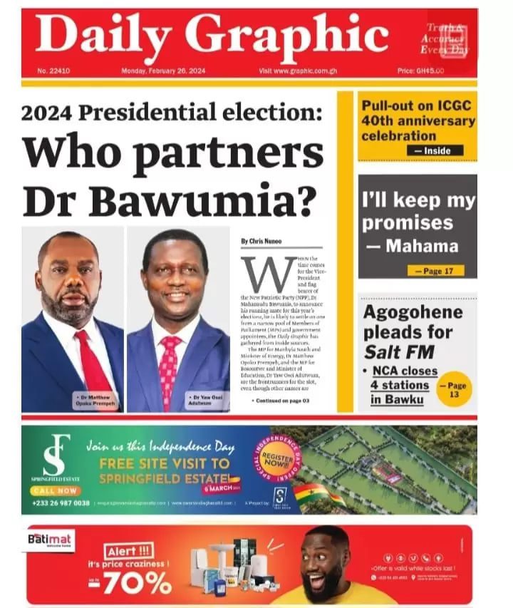 Daily Graphic Newspaper - February 26