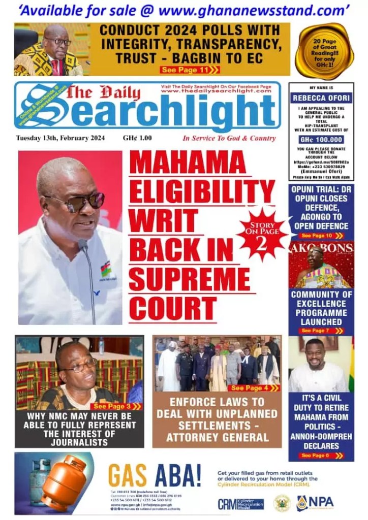 Daily Searchlight Newspaper - February 13