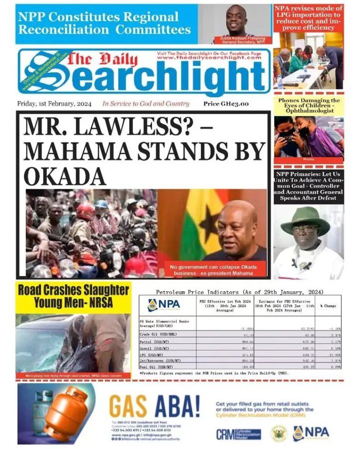 Daily Searchlight Newspaper - February 2