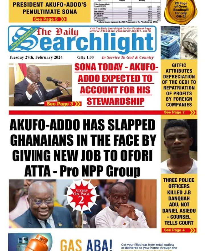Daily Searchlight Newspaper - February 27, 2024
