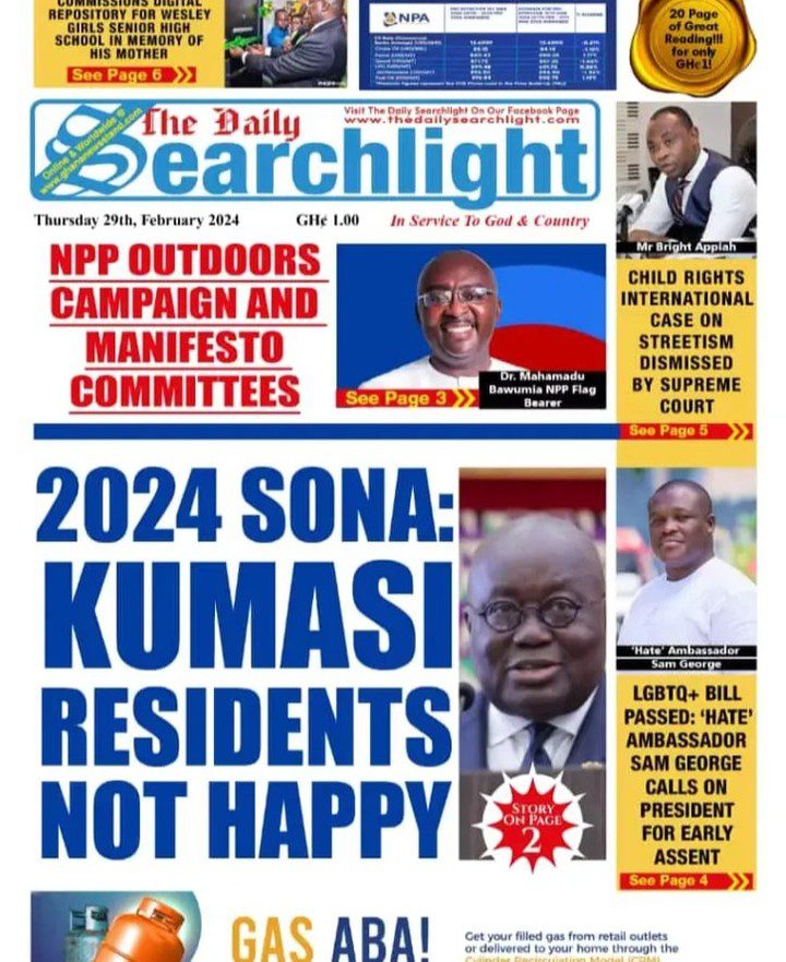 Daily Searchlight Newspaper - February 29