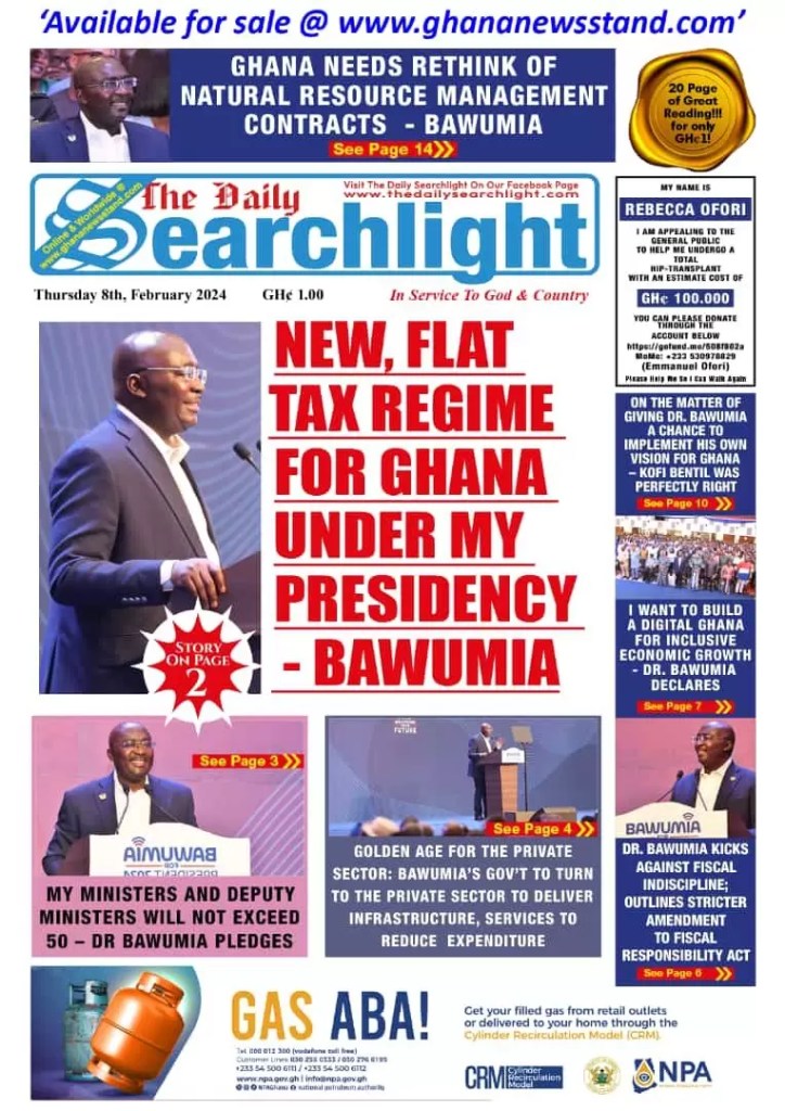 Daily Searchlight Newspaper - February 8