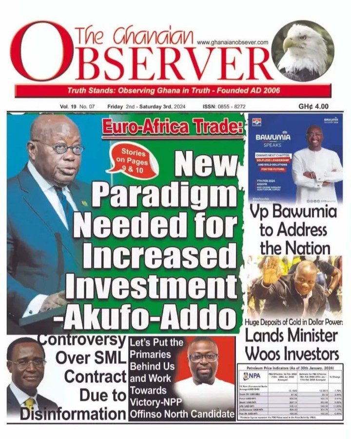 Ghanaian Observer Newspaper - February 2