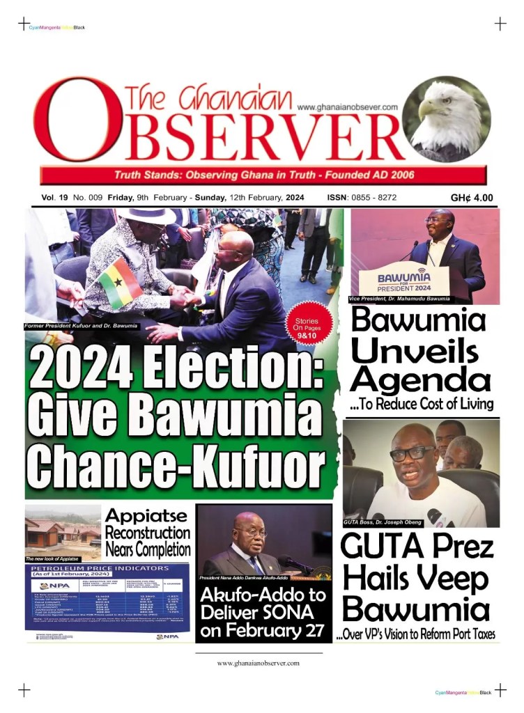 Ghanaian Observer Newspaper - February 9