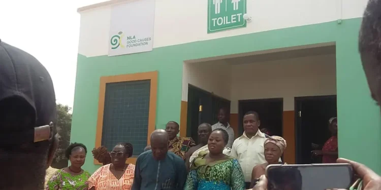 NLA funds modern toilet facility for Odumase community