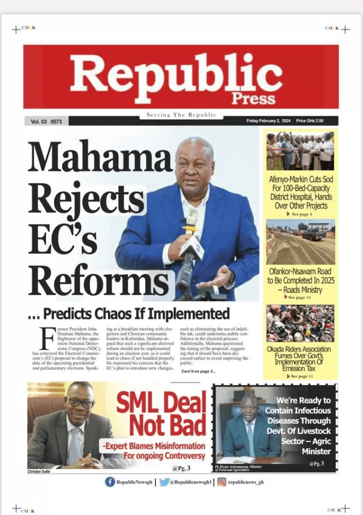 Republic Press Newspaper - February 2