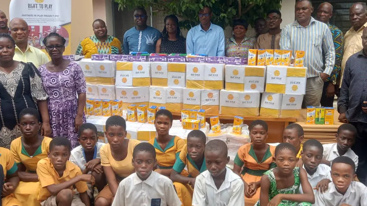 Right to Play Ghana donates educational materials to flood-affected schools in Volta Region
