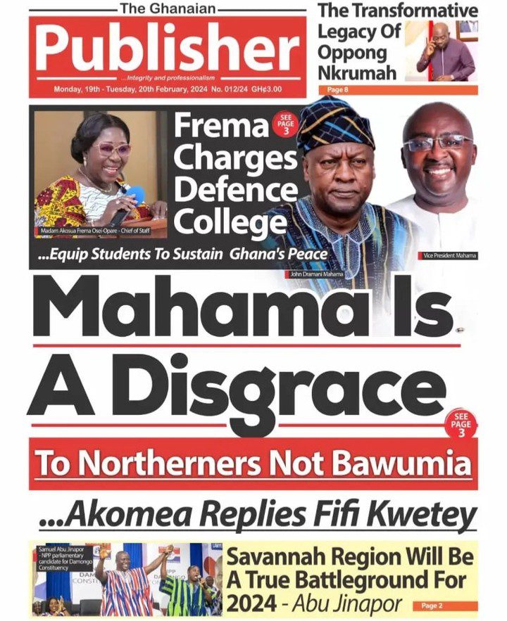 The Ghanaian Publisher Newspaper - February 19