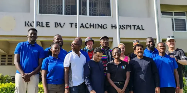 Adventurers run Ghana's coastline for children's surgery