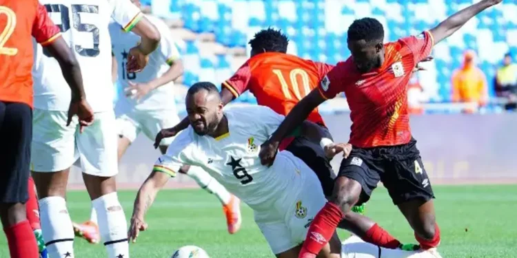 Black Stars 7 times winless with draw against Uganda 