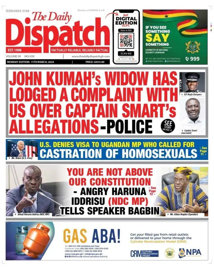 Daily Dispatch Newspaper - March 11, 2024