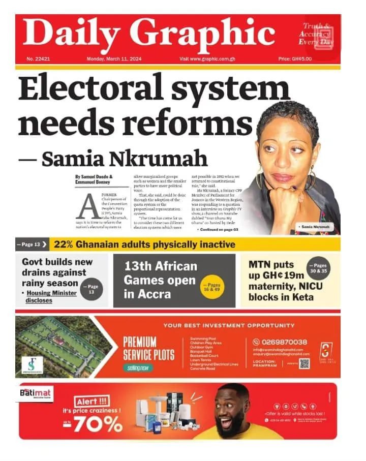Daily Graphic Newspaper - March 11, 2024 