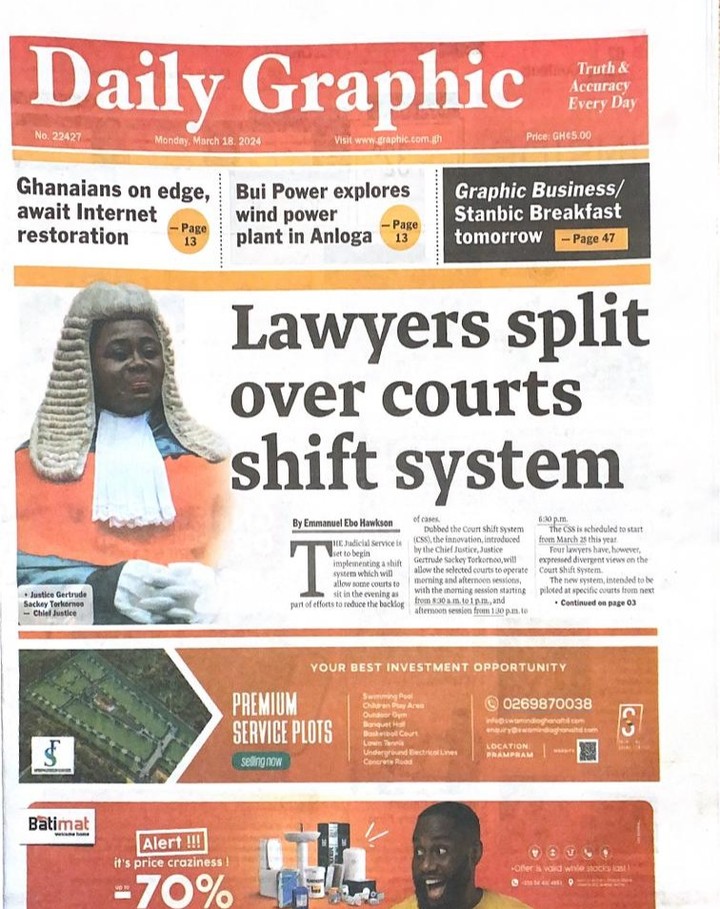 Daily Graphic Newspaper - March 18, 2024