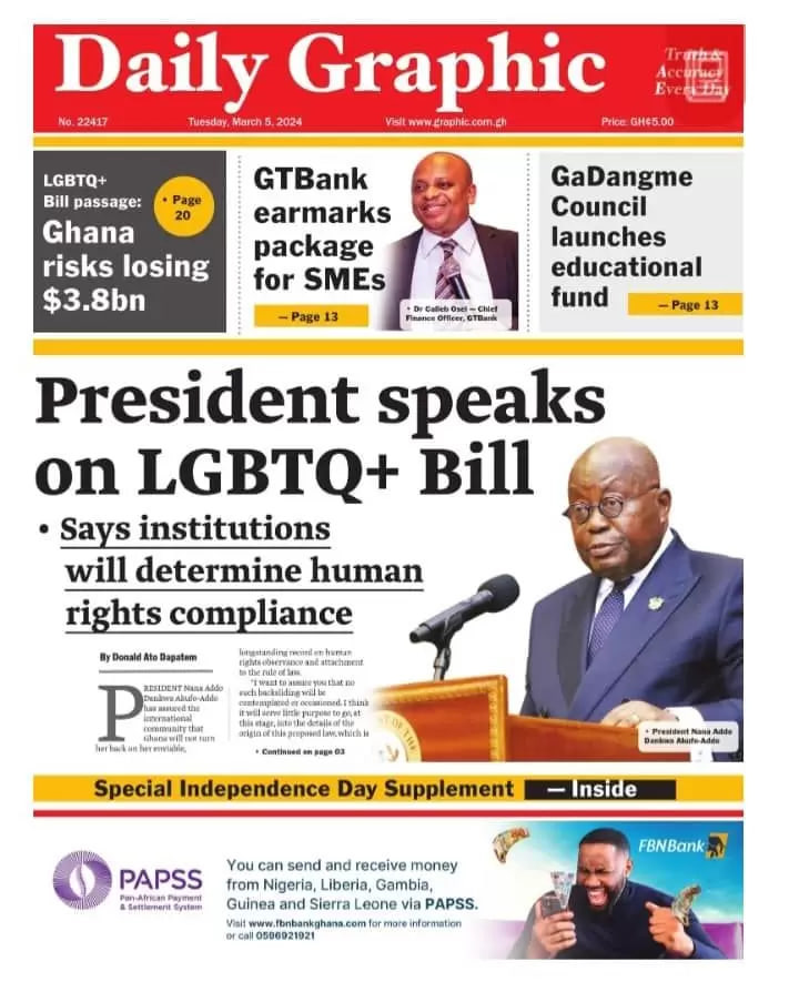 Daily Graphic Newspaper - March 5, 2024