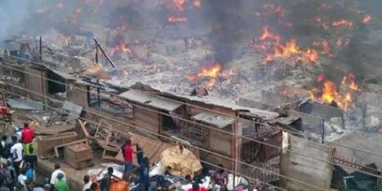 Five arrested after alleged assault on fire officers at Racecourse Market fire outbreak