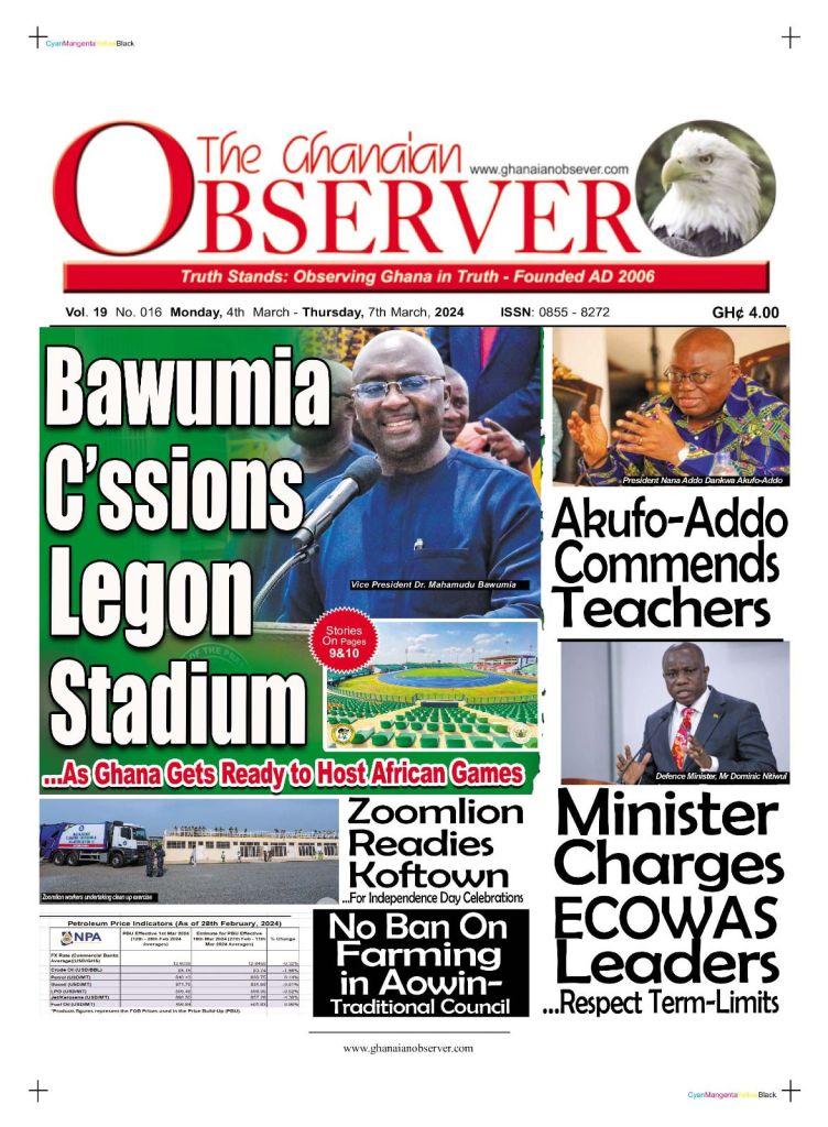 Ghanaian Observer Newspaper - March 4, 2024