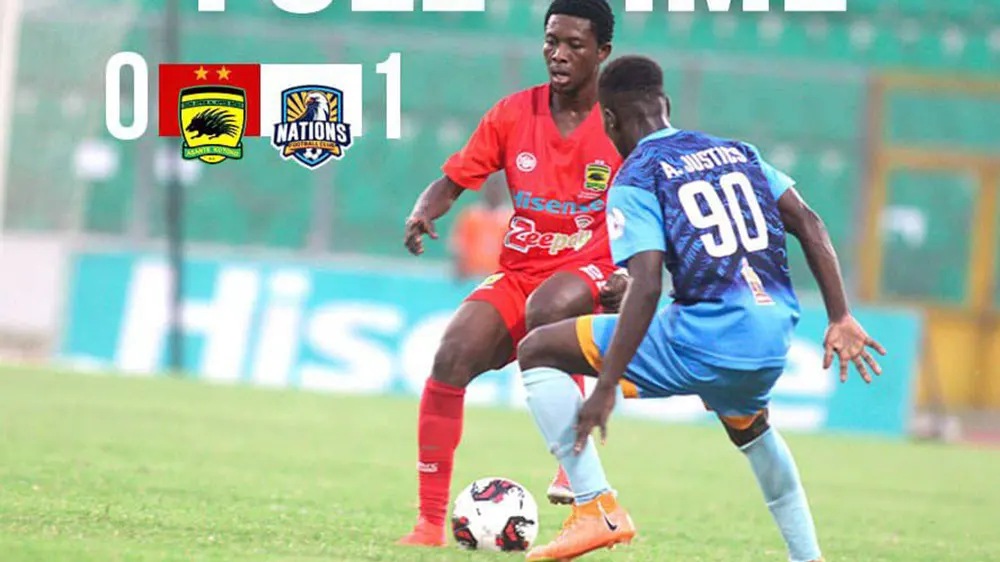 Kotoko records fourth consecutive defeat in the Ghana Premier League as they lose to Nations FC