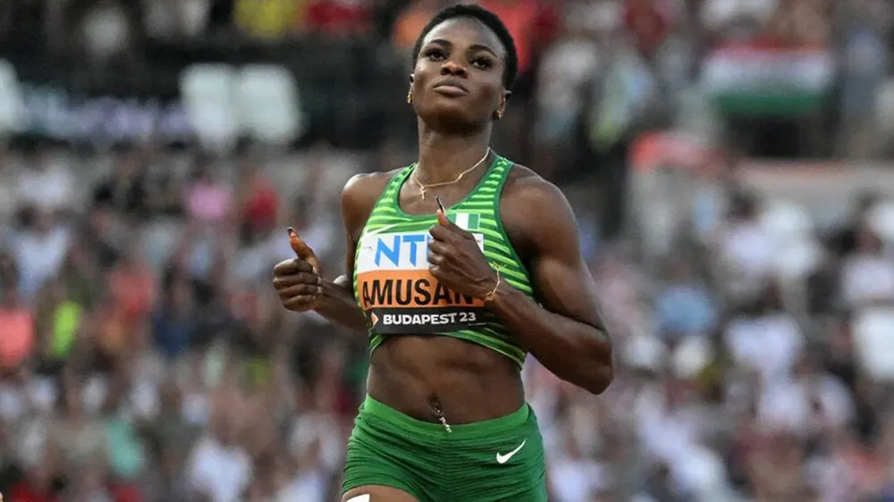 Nigerian sprinter Amusan dominates women's 100m hurdles heat