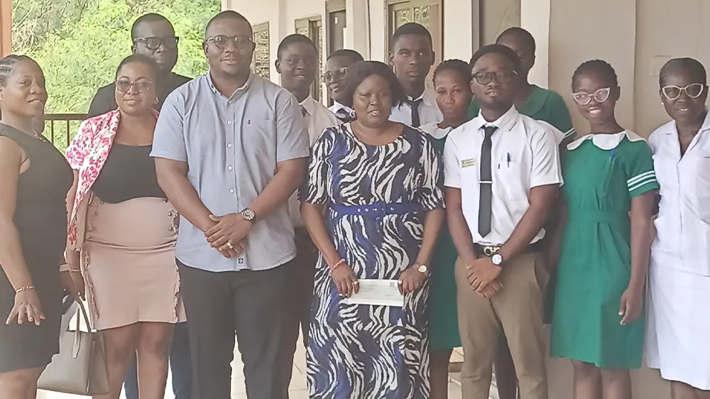 PURC supports College of Nursing and Midwifery with GH¢ 4,116 cheque