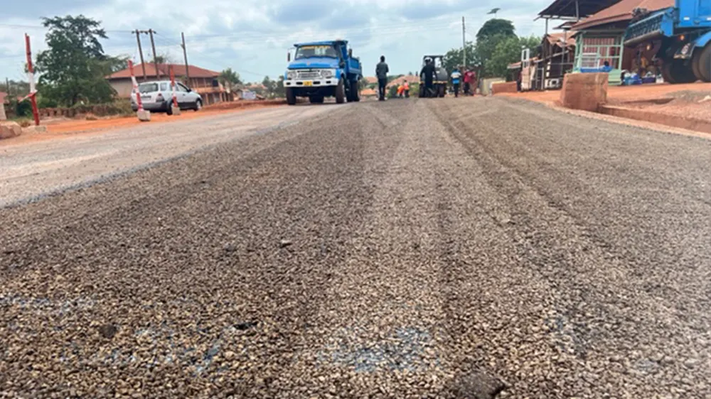 Roads in Sunyani Municipality undergoing repair works      