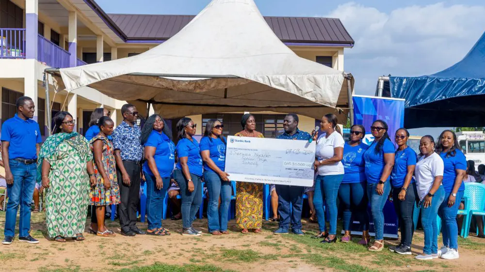 Stanbic Bank Ghana's Blue Fusion donates GH¢30,000 in learning materials to Serwaa Nyarko Girls SHS