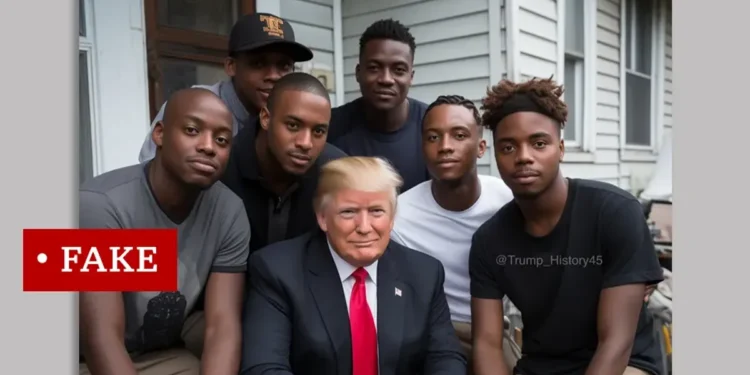 Trump supporters utilizing AI-generated fake images of black voters, BBC Panorama reports
