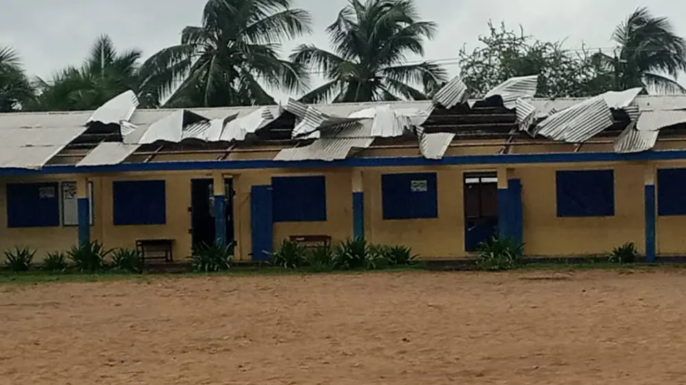 Anloga District appeals for support after windstorm ravages schools