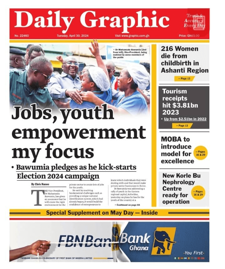 Daily Graphic Newspaper - April 30, 2024