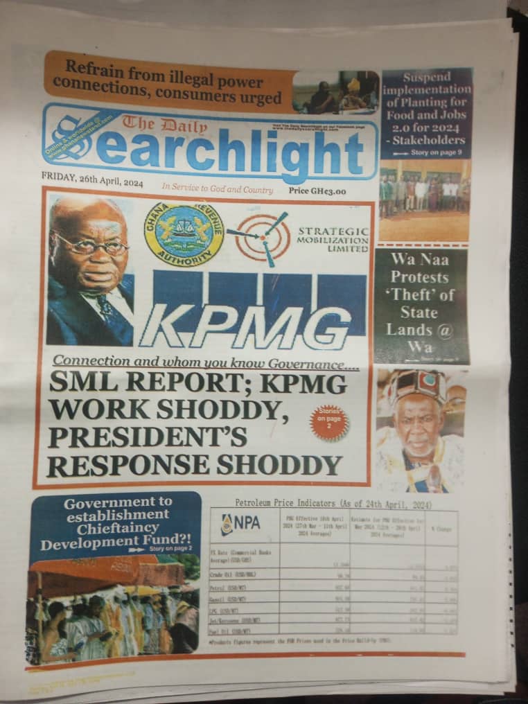 Daily Searchlight Newspaper - April 26, 2024