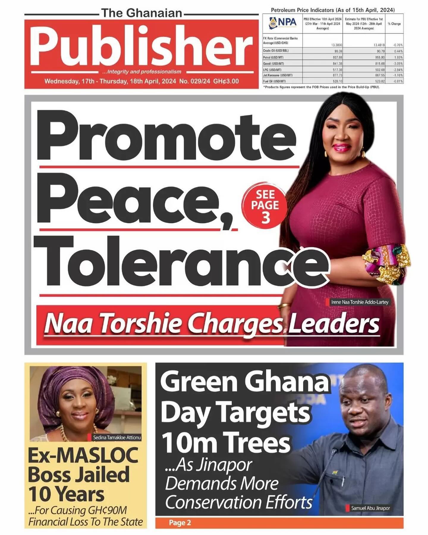 Ghanaian Publisher Newspaper - April 17, 2024