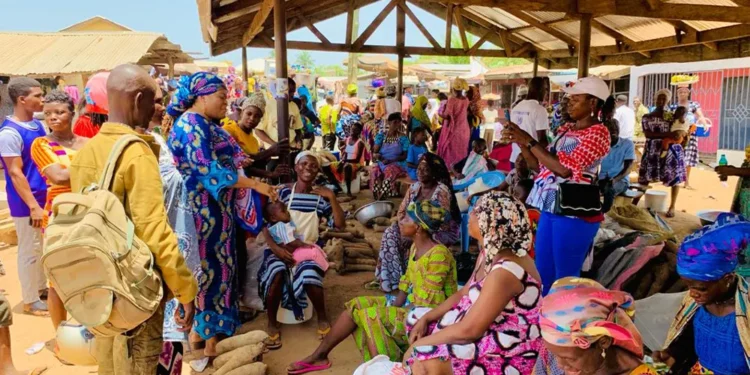 Market women in Nkwanta South Municipality pledge support to NPP Parliamentary Candidate