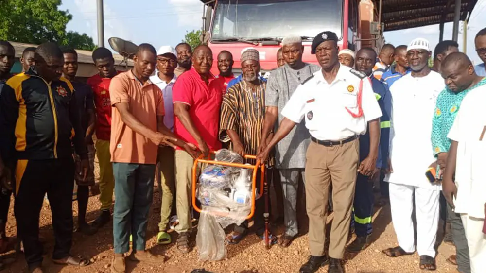 NDC Candidate Prof. Beyuo donates essential equipment to Lambussie emergency services