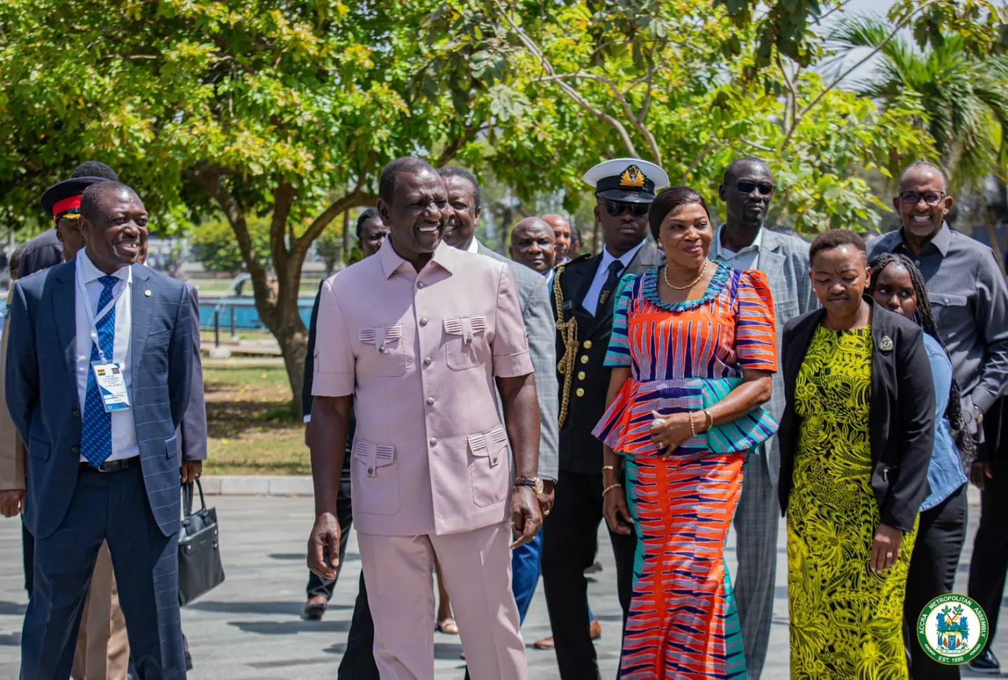 Accra Mayor hosts Kenyan President William Ruto at Kwame Nkrumah Mausoleum