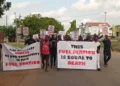 Residents protest against filling station construction in Tema Community 11