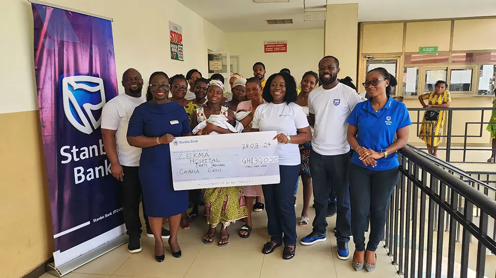 Stanbic Bank Ghana's donate GH¢ 30,000 to LEKMA Hospital