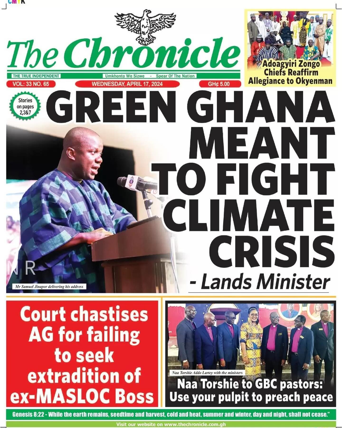 The Chronicle Newspaper - April 17