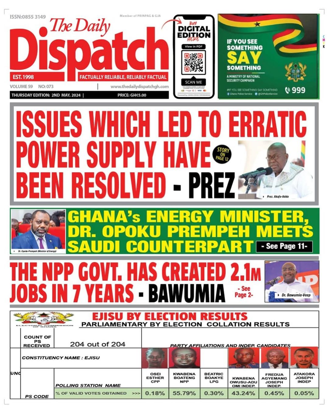 Daily Dispatch Newspaper - May 2, 2024
