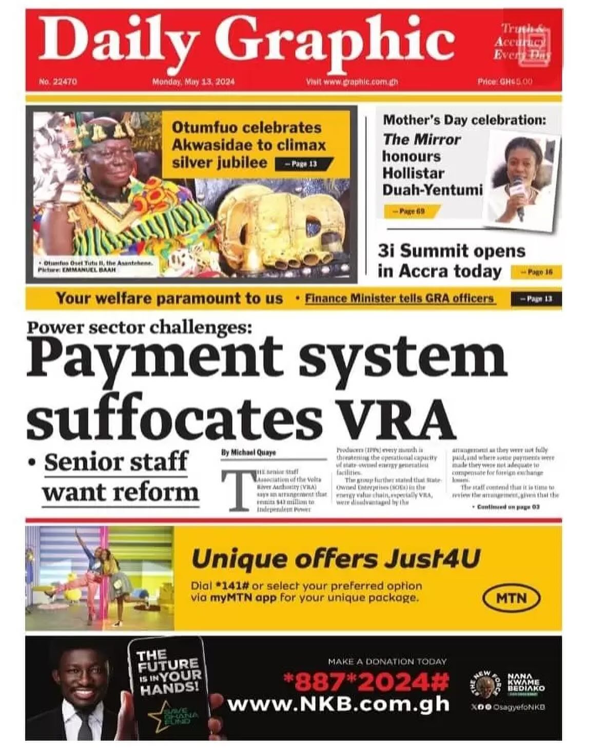 Daily Graphic Newspaper - May 13, 2024