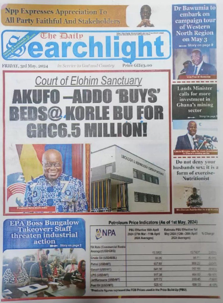 Daily Searchlight Newspaper - May 3, 2024
