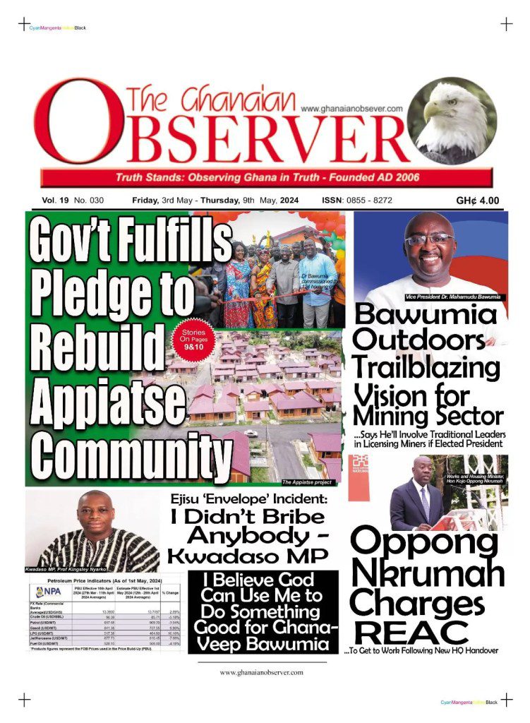 Ghanaian Observer Newspaper - May 3, 2024