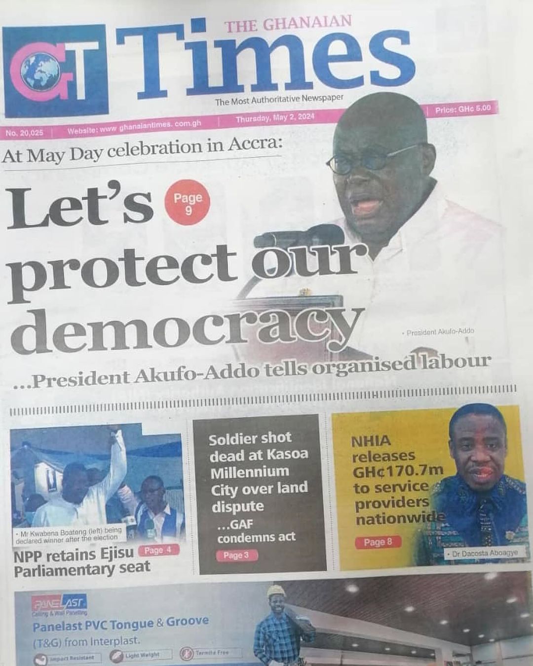 Ghanaian Times Newspaper - May 2, 2024
