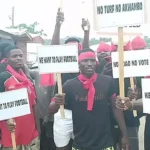 Youth of Agona Nyakrom protest government's neglect of town's needs