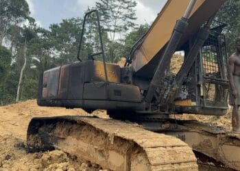 Forestry officials allegedly set fire to four excavators in Atewa Forest buffer