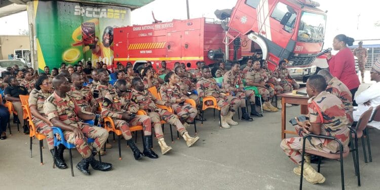 Naa Koryoo visits Kasoa fire stations, calls for improved equipment